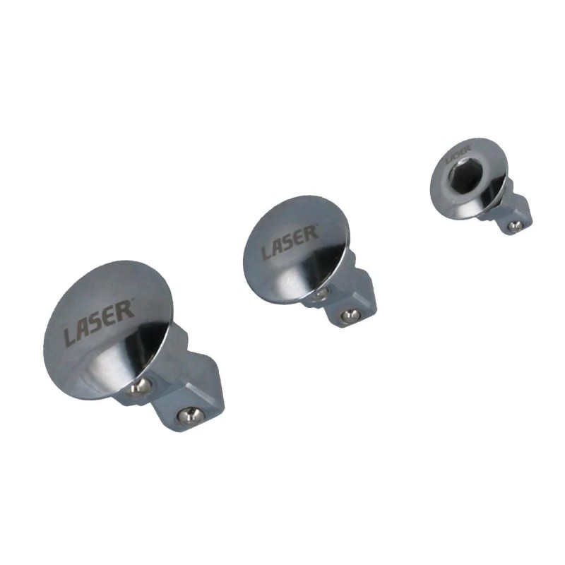 Adapter racsnis csillagkulcshoz Billenős 3 db: 1/4''-3/8''-1/2'' - Laser