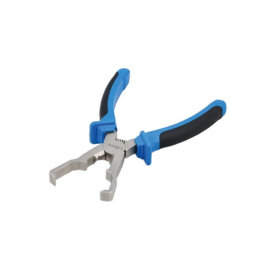 Fogó, elektromos csatlakozókhoz, hajlított kampókkal -