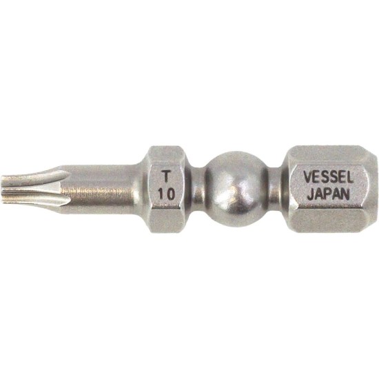 Bit torx 1/4'' T10*30 mm - 5 db/doboz - Vessel