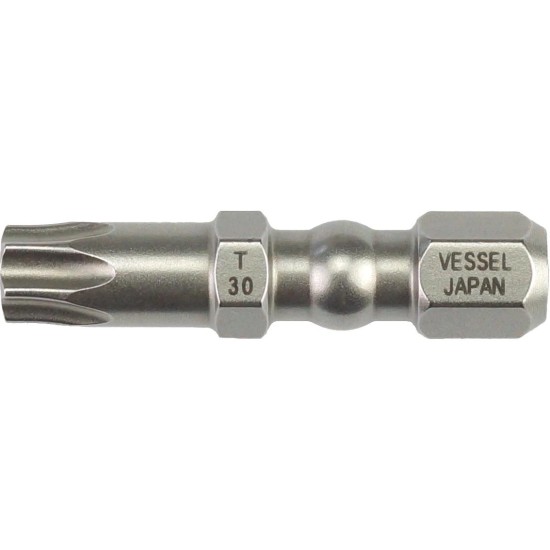Bit torx 1/4'' T30*30 mm - 5 db/doboz - Vessel