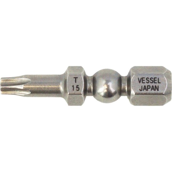 Bit torx 1/4'' T15*30 mm - 5 db/doboz - Vessel