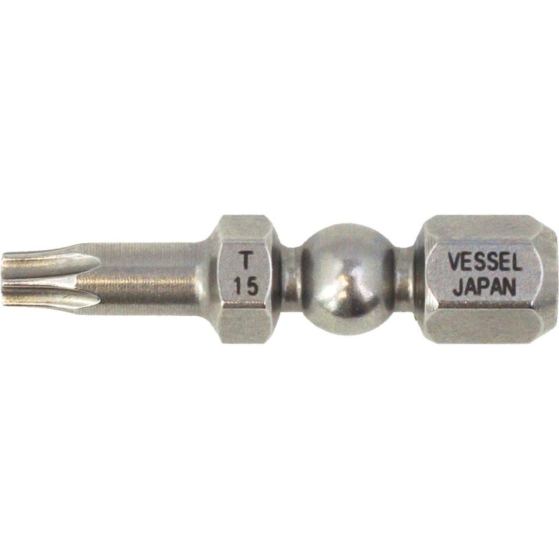Bit torx 1/4'' T15*30 mm - 5 db/doboz - Vessel