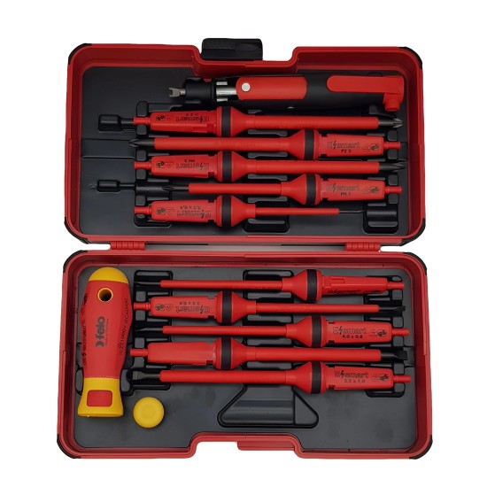 Csavarhúzó készlet szigetelt VDE 1000V 12 db-os készlet - E-Smart - Felo