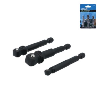 Adapter készlet fúrógéphez - csavarbehajtóhoz 1/4''-3/8''-1/2'' - Laser