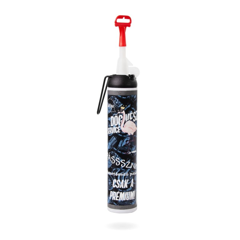 Motortömítő paszta, piros 260 °C - ''Pásssznn'' - 200 ml - DÖGVÉSZ SEVICE