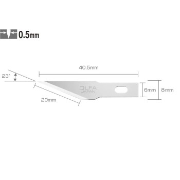 Penge OLFA dekor és hobby késhez 0.5 mm 100db-os (KB4-S/100)