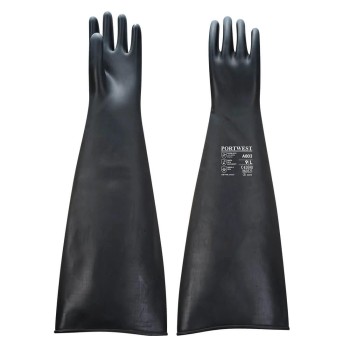 Alkatrészmosó Kesztyű 1,3 mm vastag Latex 60 cm  9/L - Portwest