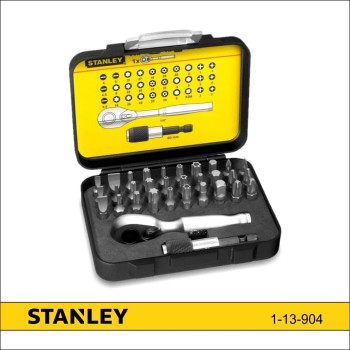 Bit készlet 32 db-os, hajtószárral - Stanley