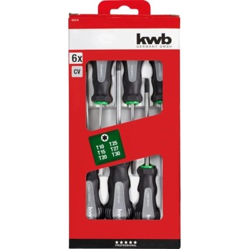 Csavarhúzó készlet torx 6 részes KWB Professional CrV Csavarhúzó készlet torx 6 részes KWB Professional CrV