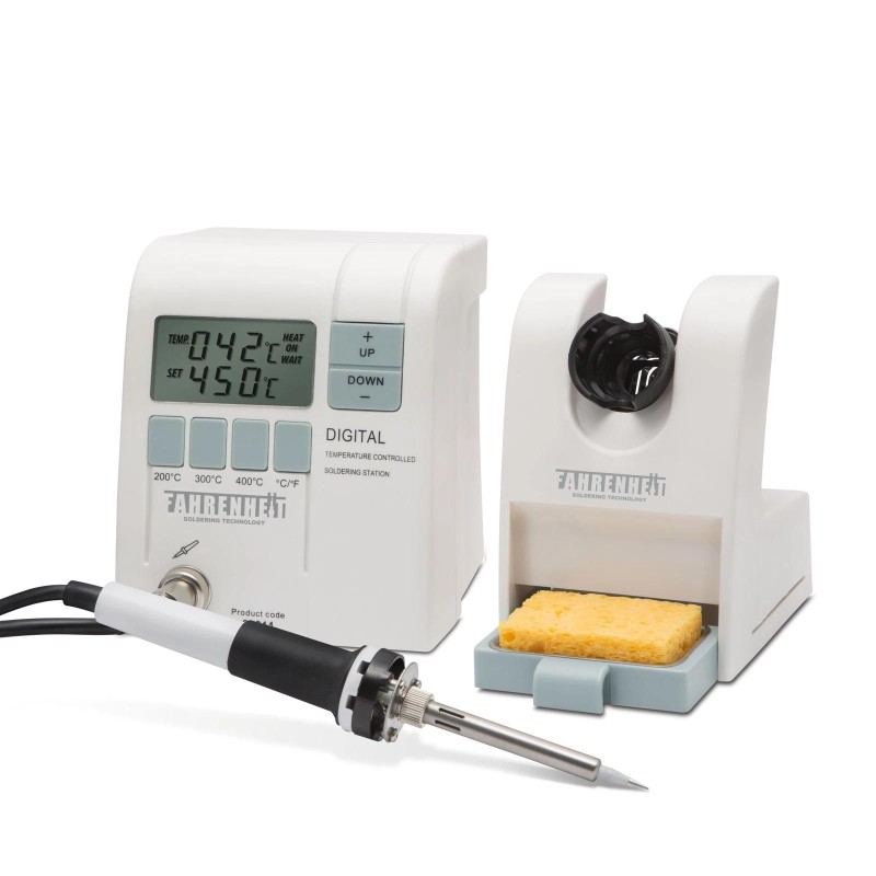 Forrasztópáka állomás 48 W 230 V-os 150-450 °C LCD kijelző - Fahrenheit Forrasztópáka állomás 48 W 230 V-os 150-450 °C LCD kijelző - Fahrenheit
