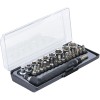 Csavarhúzó bit hajtó derékszögű +26 db duplavégű 1/4'' bit + dugó - BGS