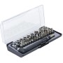 Csavarhúzó bit hajtó derékszögű +26 db duplavégű 1/4'' bit + dugó - BGS