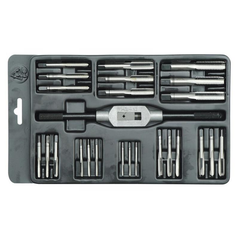 Menetfúró kézi készlet M03-M12 - 25 db-os CZTool