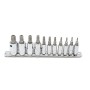 Bit készlet torx 5 ágú-lyukas 11 db-os 1/4"-3/8" (BS-2311P)