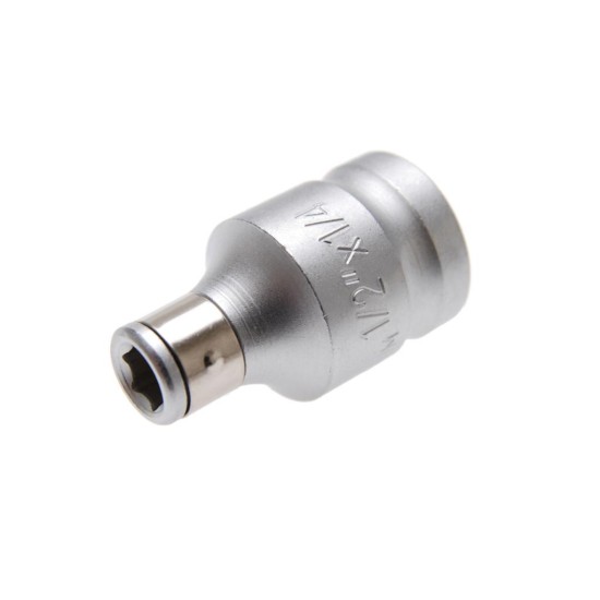 Bit tartó adapter 1/2"- 1/4"-os bithez (BGS-8201)