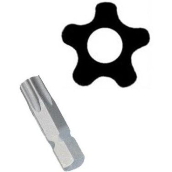 Bit ötágú torx T-55 30 mm lyukas (5055)