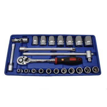 Tálcás Genius dugókulcs klt. 12 sz. COLOS 1/2" 23 db-os - 1/3 (TW-423S) Tálcás Genius dugókulcs klt. 12 sz. COLOS 1/2" 23 db-os - 1/3 (TW-423S)