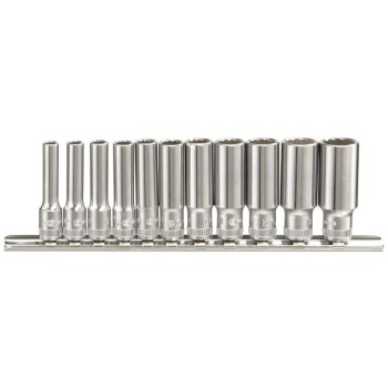 Dugókulcs - crowafej klt. 1/4" 12 sz. 5.5-14 mm hossz. 11 db (TW-211MD)