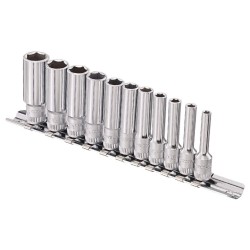 Dugókulcs - crowafej klt. 1/4" 6 lap hosszú 11 db-os (GD-211M) Dugókulcs - crowafej klt. 1/4" 6 lap hosszú 11 db-os (GD-211M)