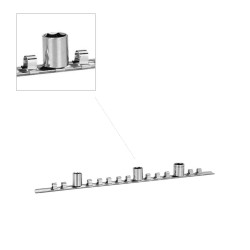 Dugókulcstartó sín 3/8" 15 db-os (BGS-2330) Dugókulcstartó sín 3/8" 15 db-os (BGS-2330)