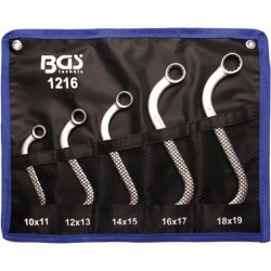 Csillag-csillagkulcs klt. S-alakú 5 db-os 10-19 mm (BGS-1216) Csillag-csillagkulcs klt. S-alakú 5 db-os 10-19 mm (BGS-1216)