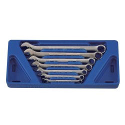 Tálcás Genius csillag-villáskulcs klt. 07 db-os 1/3 (HS-007M)