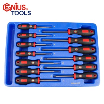 Tálcás Genius csavarhúzó klt. torx 13 db-os - 1/2 (MS-013T)