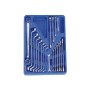 Tálcás Genius csillag-, villás-, + E-torx kulcs klt. 20 db-os 1/2 (MS-020B)