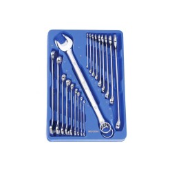 Tálcás Genius csillag-villáskulcs klt. 20 db-os - 1/2 (MS-020M)