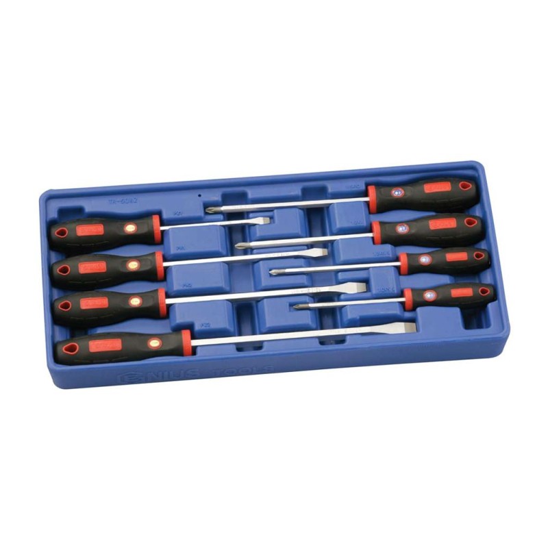 Tálcás Genius csavarhúzó klt. SL + PH + PZ 8 db-os - 1/3 (TR-508Z) Tálcás Genius csavarhúzó klt. SL + PH + PZ 8 db-os - 1/3 (TR-508Z)