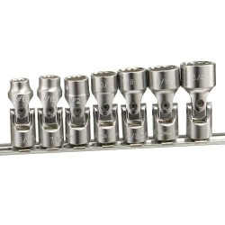 Dugókulcs - crowafej klt. 3/8" 12 sz. csuklós, COLOS 7 db-os 3/8"-3/4" (US-307S) Dugókulcs - crowafej klt. 3/8" 12 sz. csuklós, COLOS 7 db-os 3/8"-3/4" (US-307S)