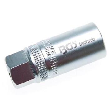 Gyertyakulcs 18-as 1/2" - normál - rugós (BGS-2402)