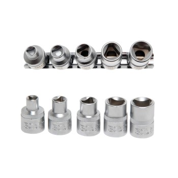 Dugókulcs - crowafej klt. 1/2" háromlapfejű csavarokhoz 5 db-os (BGS-8608) Dugókulcs - crowafej klt. 1/2" háromlapfejű csavarokhoz 5 db-os (BGS-8608)