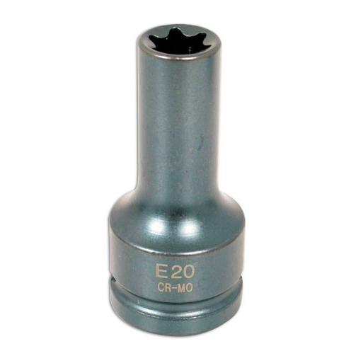 Légkulcsfej 3/4" hosszú belső torx E20 (LAS-4561)