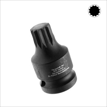 Légkulcsfej 1/2" XZN - Spline M14 rövid (BGS-5381-M14)