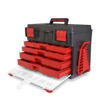 Kennedy KEN5931500K műanyag szerszámos láda – 4 fiókos, lakattal zárható