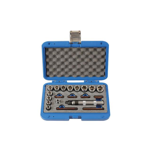 Csavarkiszedő klt. - sérült fejű csavarok és anyák eltávolítására (LAS-6219)