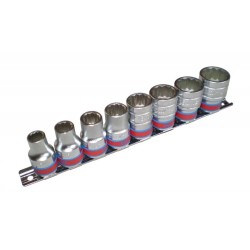 Dugókulcs - crowafej klt. 1/2&" 12 szögű COLOS 8 db-os 3/8"-tól 7/8"-ig (4010SR) Dugókulcs - crowafej klt. 1/2&" 12 szögű COLOS 8 db-os 3/8"-tól 7/8"-ig (4010SR)