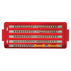 Laser Tools LAS-3747 dugókulcs tartó tálca 5 sínnel, 20 bit rekesszel Laser Tools LAS-3747 dugókulcs tartó tálca 5 sínnel, 20 bit rekesszel