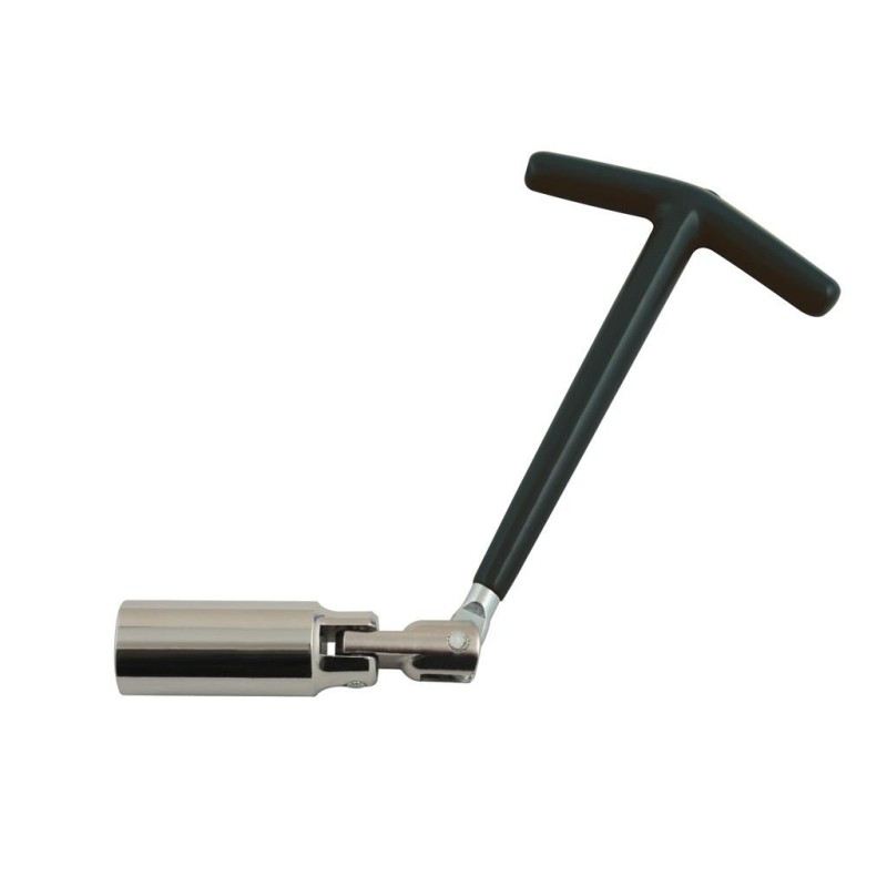 Gyertyakulcs csuklós "T" kulcs 18 mm (LAS-5908) Gyertyakulcs csuklós "T" kulcs 18 mm (LAS-5908)