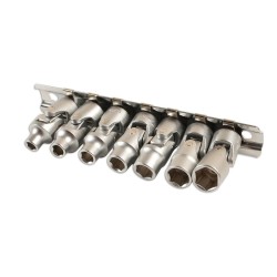 Dugókulcs - crowafej klt. 1/4" 6 lapú CSUKLÓS 7 db-os 5-10 mm -TS20 (LAS-7024) Dugókulcs - crowafej klt. 1/4" 6 lapú CSUKLÓS 7 db-os 5-10 mm -TS20 (LAS-7024)