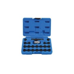 Kerékör kulcs készlet VW gyári kerékőrökhöz -lóhere minta- 22 db-os (LAS-7108)