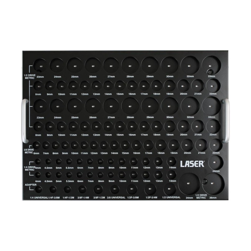 Dugókulcs tartó tálca - fiókba helyezhető - crowafej rendező 105 hely (LAS-6963)