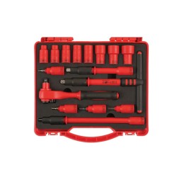 Dugókulcs klt. VDE 1000 V Szigetelt/Hibrid szerszám klt.3/8" 16 db-os (LAS-6148) Dugókulcs klt. VDE 1000 V Szigetelt/Hibrid szerszám klt.3/8" 16 db-os (LAS-6148)
