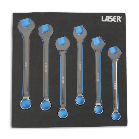 Csillag-villáskulcs klt. 26-32 mm EVA tálcán (LAS-6494)