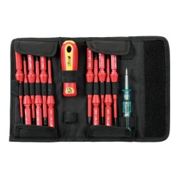 Szigetelt VDE 1000 V-os cserélhető vegy. csavarhúzó készlet (LAS-7435)