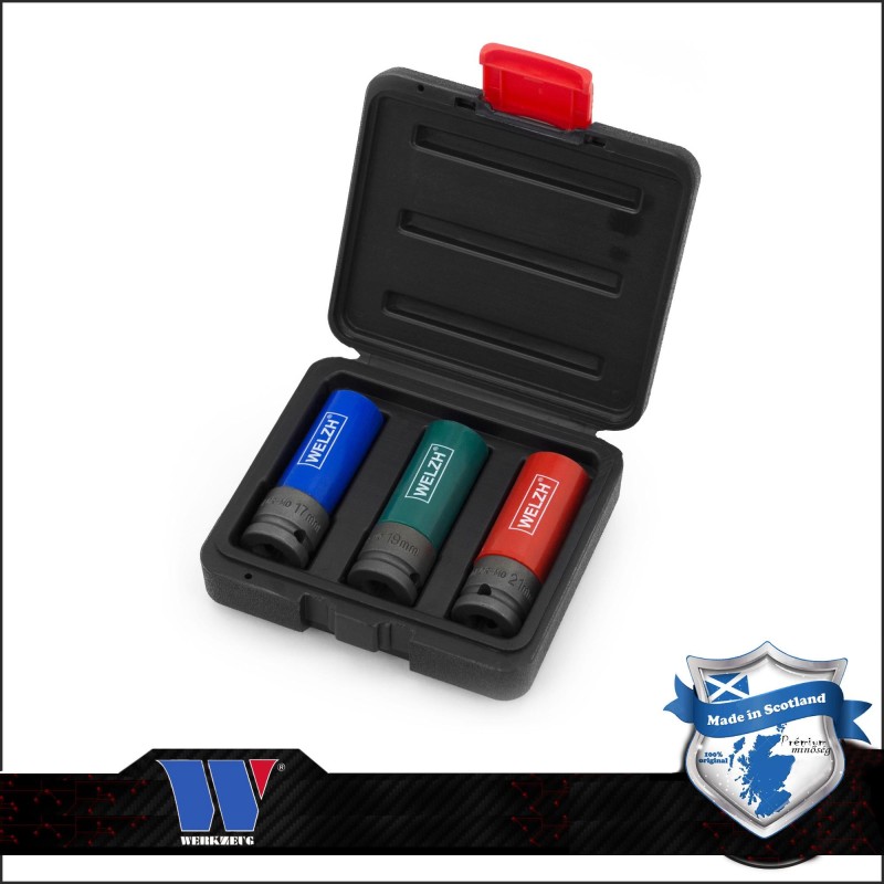 Légkulcsfej klt. 1/2" 3 db-os alufelnihez hosszított ERÕS (3101-WW)