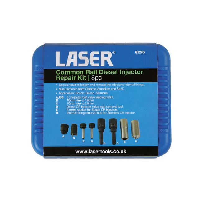 Porlasztó szétszerelő szerszám klt. - CRD injektorokhoz - 8 db-os (LAS-6256)
