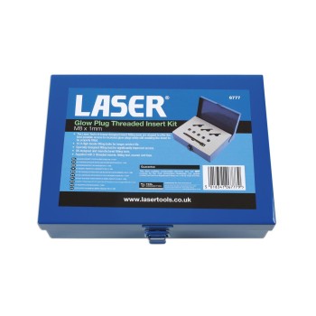 Menetjavító klt. izzító-gyertya menethez M8x1.0 - Laser -TS20 (LAS-6777)