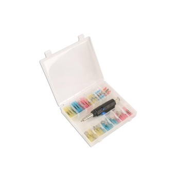 Gázmelegítő-gázzsugorító pisztoly + zsugorodó saru klt. 73 db-os (LAS-6616) Gázmelegítő-gázzsugorító pisztoly + zsugorodó saru klt. 73 db-os (LAS-6616)